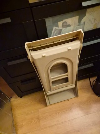 Escalera Perros/Gatos Plegable Ligera Beige