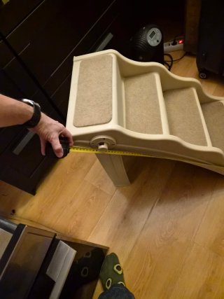 Escalera Perros/Gatos Plegable Ligera Beige