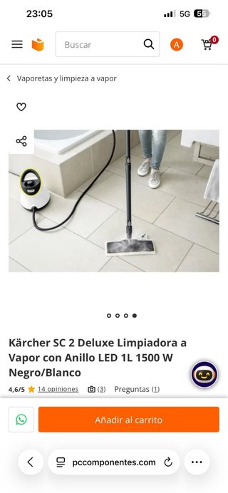 Kärcher SC 2 Deluxe Limpiadora a Vapor