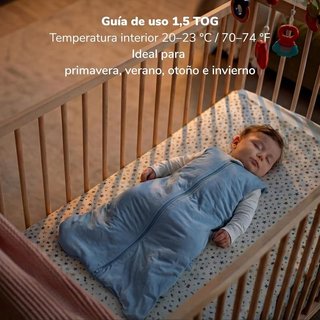 Saco dormir bebé algodón transpirable Momcozy NUEV