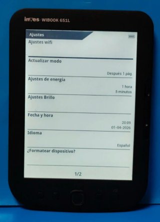 E-READER INVES WIBOOK 651L
