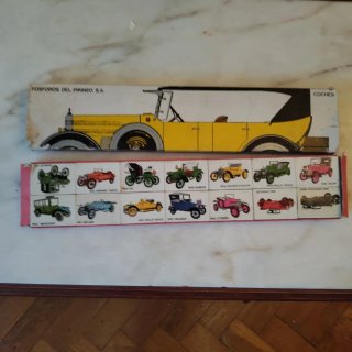 Scatole di fiammiferi d'auto antiche