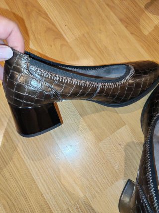 Zapatos planos Amar Pies mujer marrones/dorados