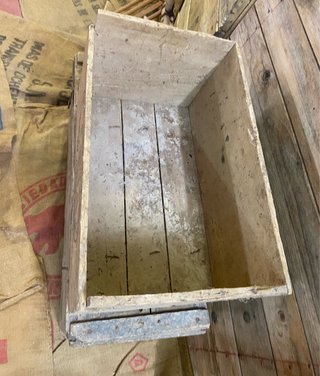 Antigua caja de madera Amidon Royal de Riz