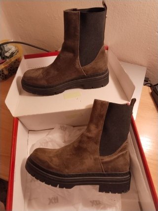 Botas Chelsea Marrón y Negro Talla X