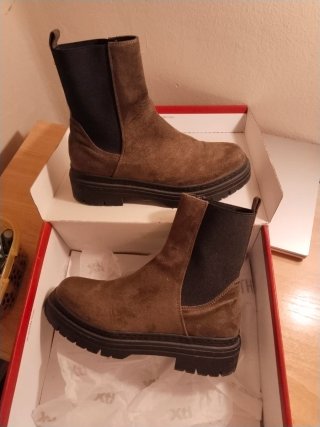 Botas Chelsea Marrón y Negro Talla X