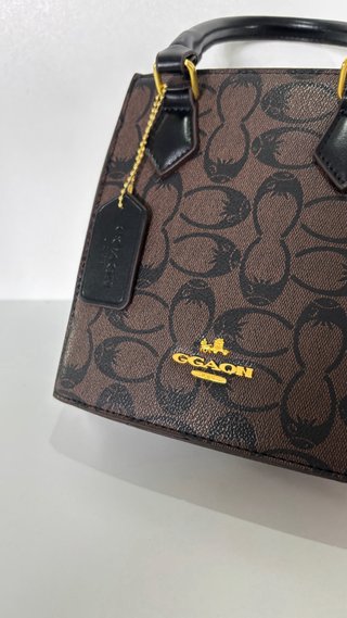 Borsa Coach donna marrone monogram