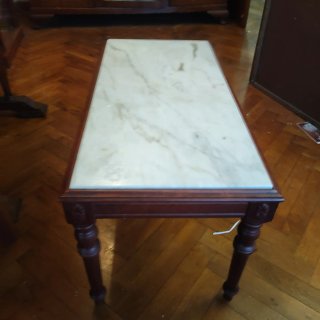 Mesita de salón vintage mármol y madera