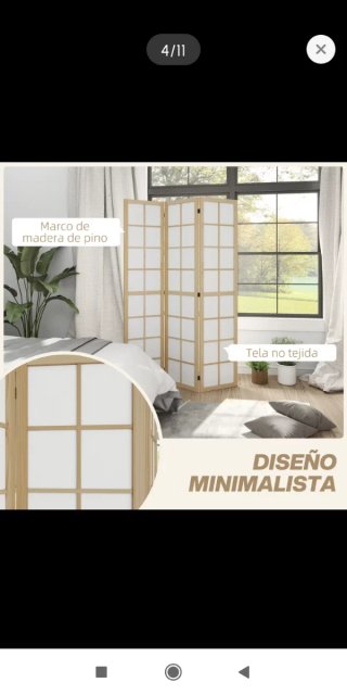 Biombo plegable 3 paneles
