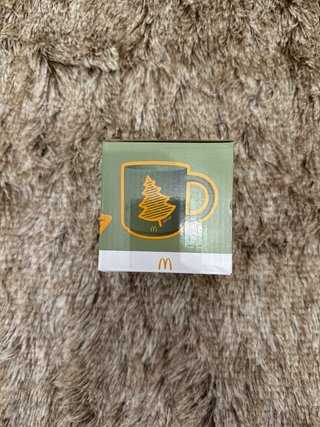 Taza McDonald's Navidad Verde y Naranja
