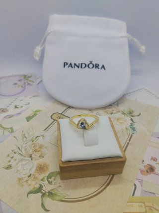 Anillo Pandora Corazon Ondulado