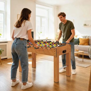Futbolín niños adultos juego madera profesional