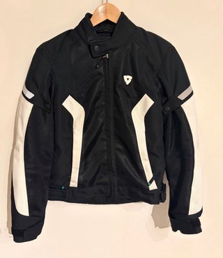 Chaqueta Moto REV'IT! Mujer Negra y Blanca