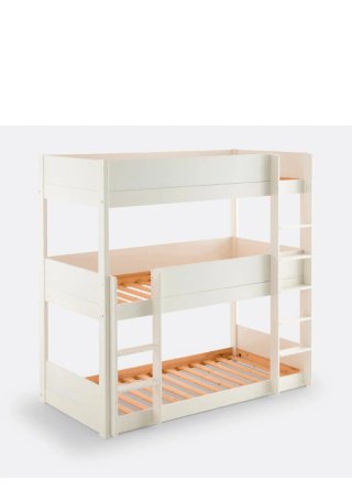 Litera triple 3 camas madera blanca NUEVA