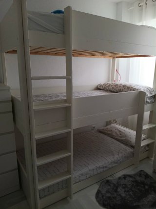 Litera triple 3 camas madera blanca NUEVA