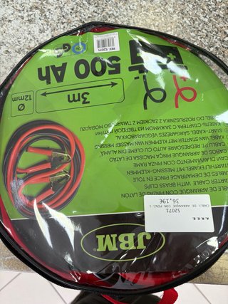 Cables de arranque JBM 500 Ah 3m