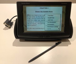 Lector eBook Histórico - Rocket eBook  (1998)