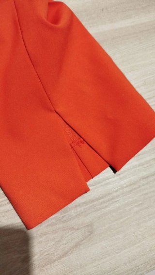 Pantaloni donna rosso corallo