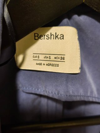 Chaleco largo Bershka azul talla única