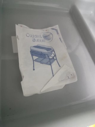 Cambiador bebé bañera plegable