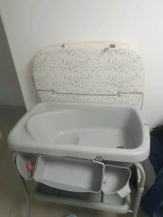 Cambiador bebé bañera plegable