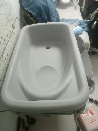 Cambiador bebé bañera plegable