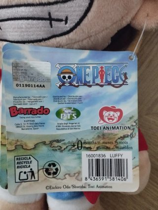 Peluche Naruto Monkey D. Luffy - One Piece