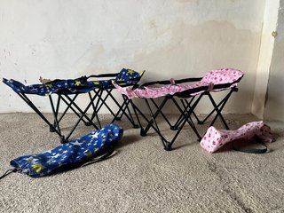 Hamacas infantiles plegables (2 unidades) 15€ una.