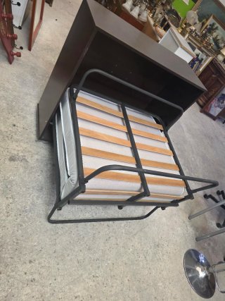 Cama Plegable Marrón y Beige