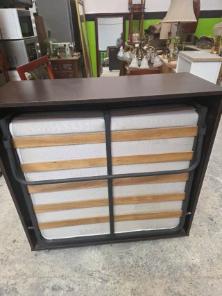 Cama Plegable Marrón y Beige