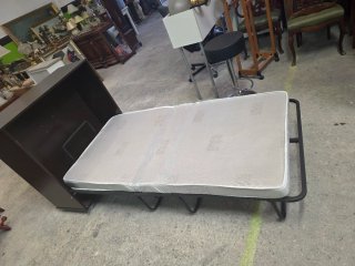 Cama Plegable Marrón y Beige
