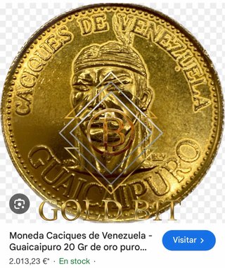 Pulsera de oro de 18k con monedas de 22k