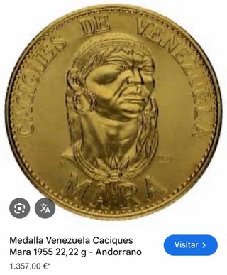 Pulsera de oro de 18k con monedas de 22k