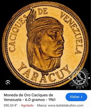Pulsera de oro de 18k con monedas de 22k