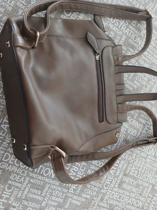 Mochila de vestir marrón