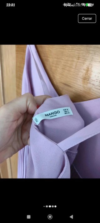 Vestido Mango rosa