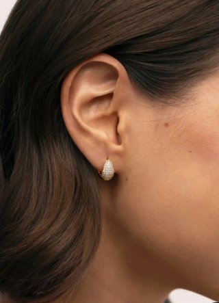 Pendientes y Anillo Singularu bañados en oro