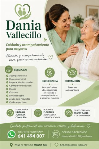 Cuidadora de persona mayores