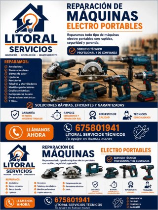 Reparación de maquinas electro portables