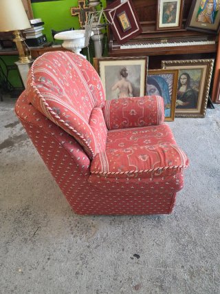 Sillón clásico estampado