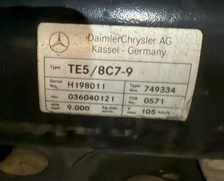 Dos unidades de Ejes Mercedes Semirremolque