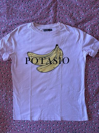 Camiseta Bershka Potasio Plátanos Talla XS