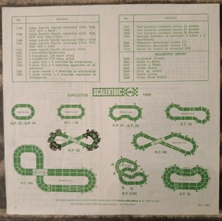 Lista de Artículos Scalextric EXIN Febrero 1985