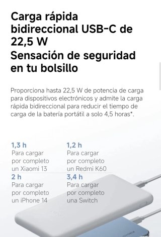 Xiaomi power bank 10000mAh 22,5W