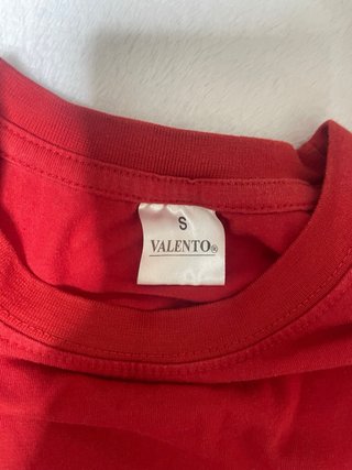 Camiseta Valento Roja Manga Corta