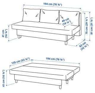 Sofá Cama Ikea Gris
