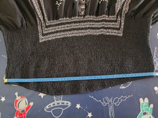 Vestido palabra de honor negro talla 4XL