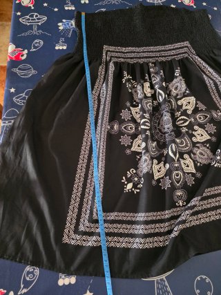 Vestido palabra de honor negro talla 4XL
