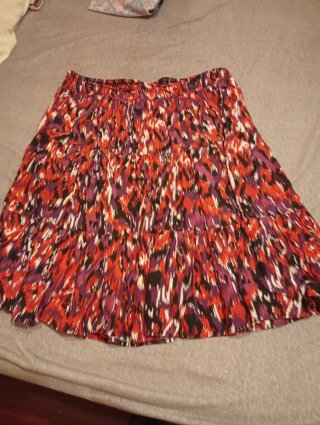 Falda estampada talla única