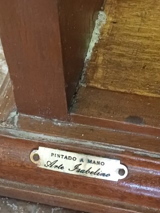 Botellero Madera Maciza pint. Mano ARTE ISABELINO